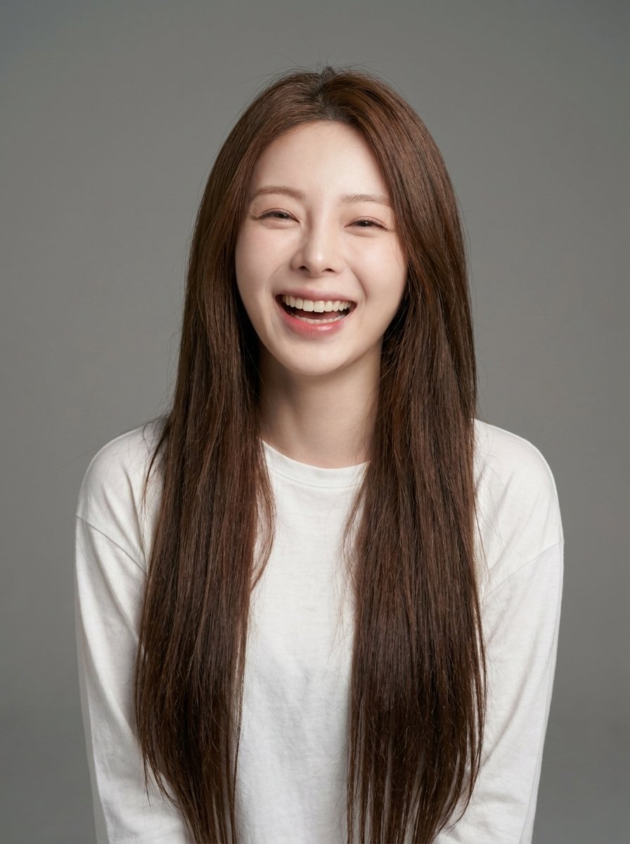 Woman smiling portrait model persona